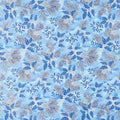 Holiday Flourish Blue - Holly Sky Metallic Yardage Primary Image