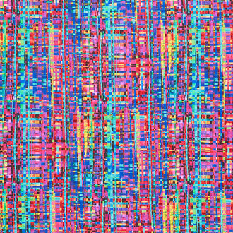 Full Color - Rainbow Plaid Multi Yardage