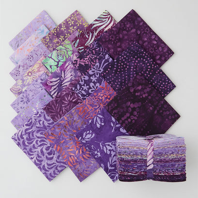 Java Batiks Purple Favorites Fat Quarter Bundle