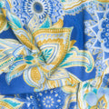 Jaikumari - Paisley Cobalt Metallic Yardage Alternative View #1