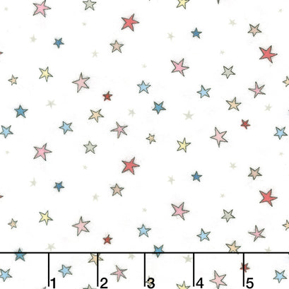 Guess How Much I Love You - Pink Stars Multi Flannel Yardage