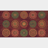 Stonehenge - Marrakech Spice Colorway Mandala Blocks Red Multi Panel Primary Image