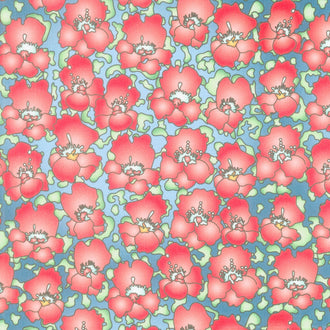 Lush Floral - Teal Yardage