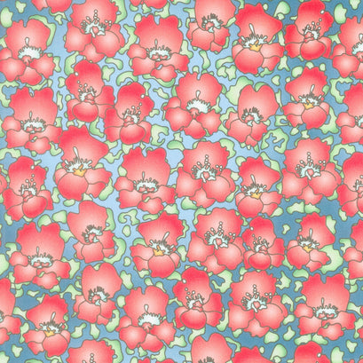 Lush Floral - Teal Yardage