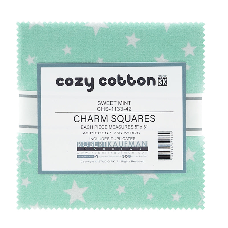 Cozy Cotton Flannels - Sweet Mint ColorstoryCharm Pack Alternative View #1