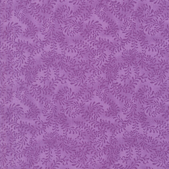 Wilmington Essentials - Swirling Leaves Purple Yardage