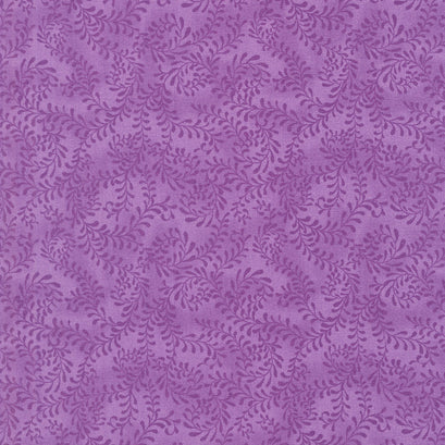 Wilmington Essentials - Swirling Leaves Purple Yardage