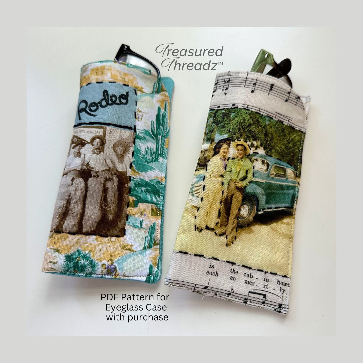 Treasured Threadz™ Western Rodeo Collage Panel