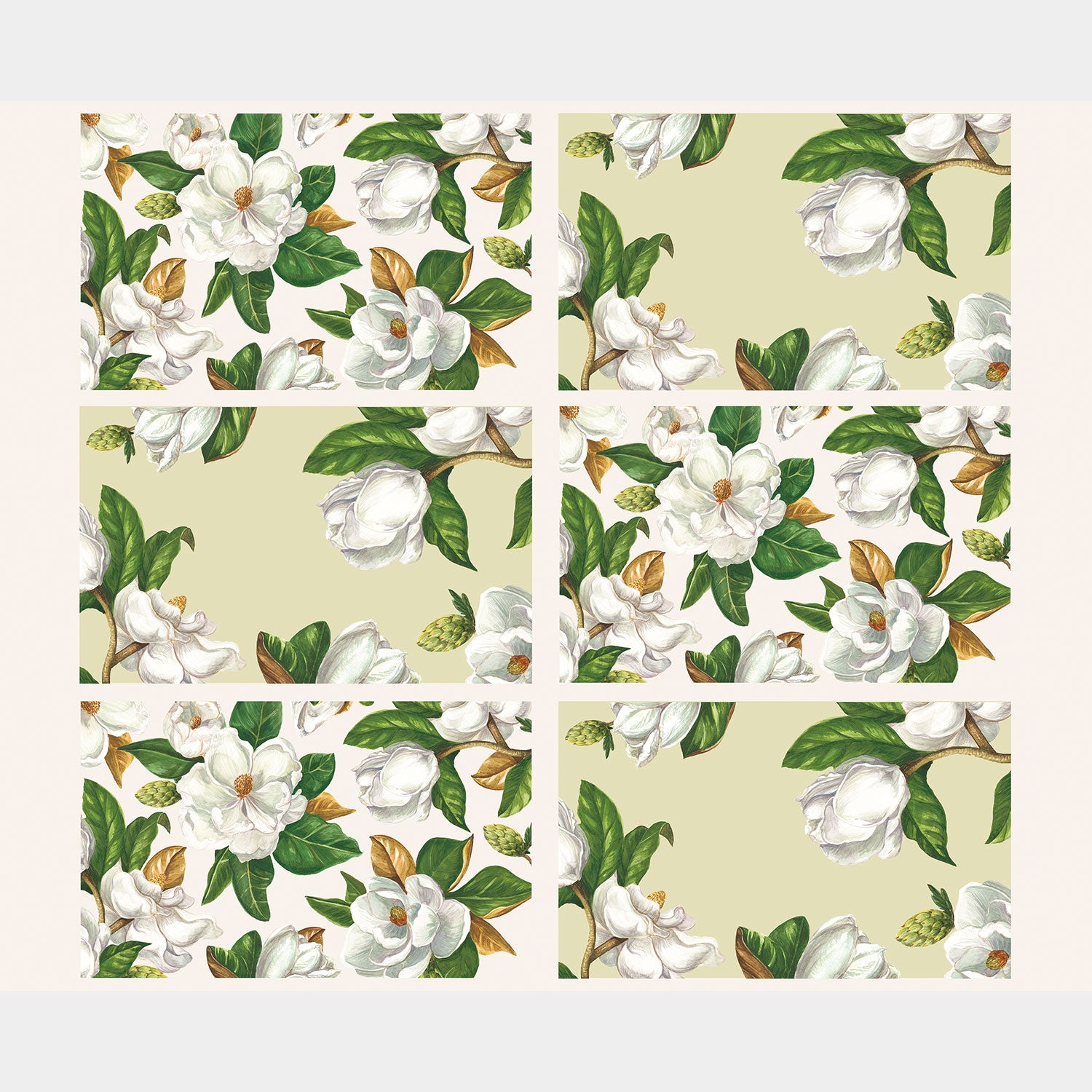 Monthly Placemat Panels March Magnolia Green Placemat Panel