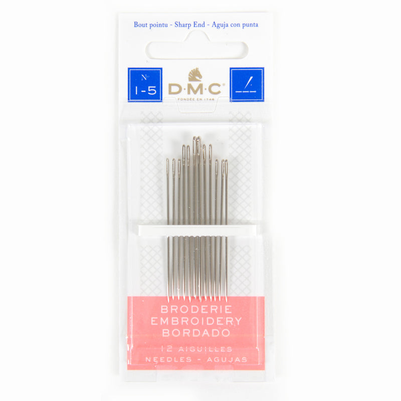 DMC Embroidery Sharps Needles - Sizes 1 - 5 Primary Image