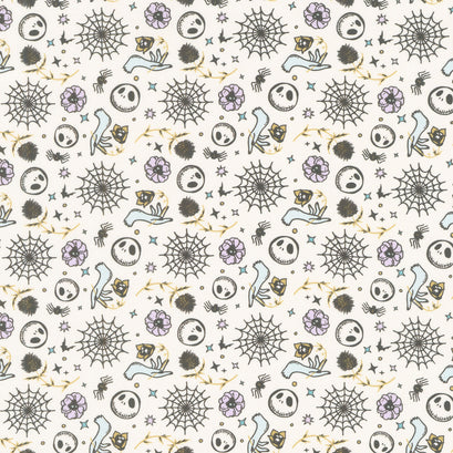 Disney - Tim Burton's The Nightmare Before Christmas Mystic Opulence Spellbound Cream Yardage