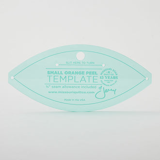 Missouri Star Small Orange Peel Template for 5" Charm Packs - Teal