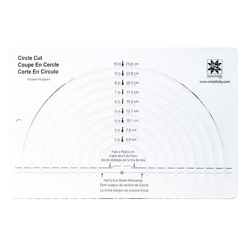 Circle Acrylic Ruler 12 from Tandy Leather