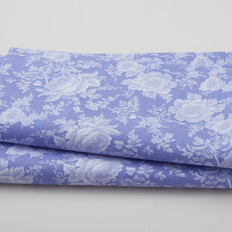 Fleur de Fleur - Tone on Tone Large Floral Soft Purple 108" Wide 3 Yard Cut