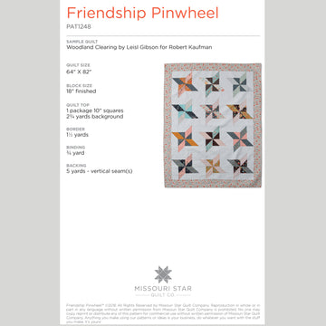 Digital Download - Friendship Pinwheel Pattern by Missouri Star Alternative View #1