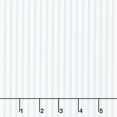 Nantucket Summer - Stripe Cream Light Blue Yardage