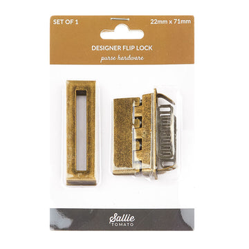 Sallie Tomato Designer Flip Lock - Antique Alternative View #1