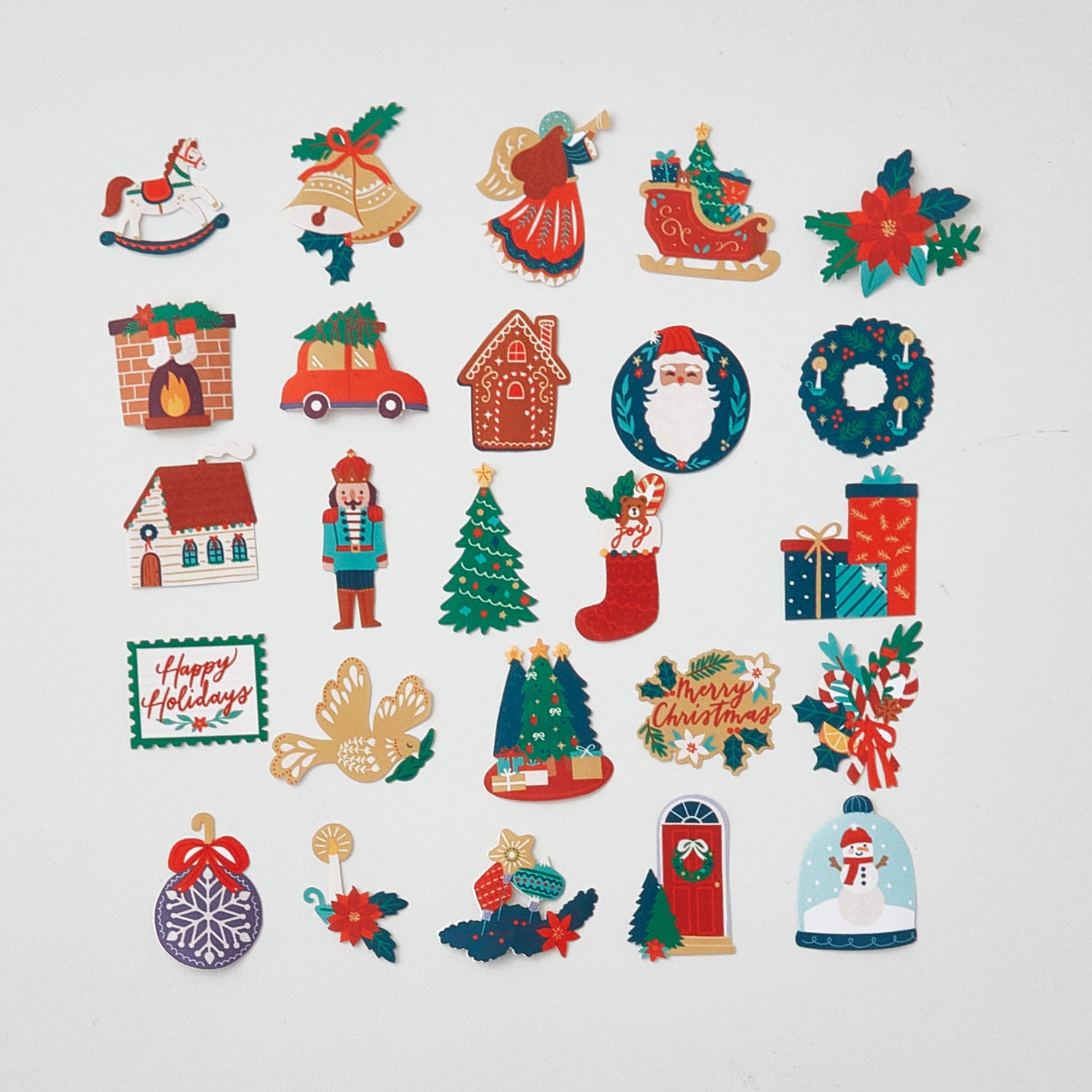 December Christmas Countdown / Days of the Month stickers (S-100