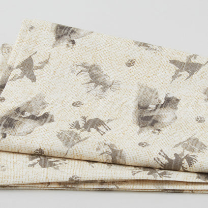 Welcome to the Cabin - Nature's Calling Cream 2 Yard Cut