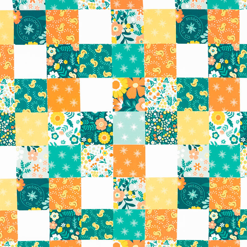 Quilt Town Quilt Squares Cheater Multi Yardage