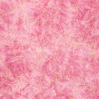 Paisley Got Mod Batiks - Paisley Dots Pink Raspberry Yardage