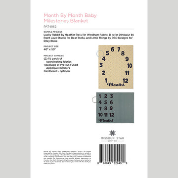 Digital Download - Month by Month Baby Milestones Blanket Pattern by Missouri Star Alternative View #1