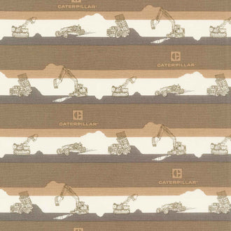 Vintage Caterpillar® - Stripe Brown Yardage