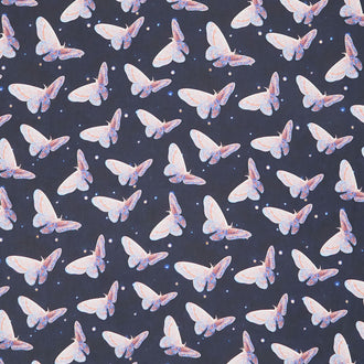 Autumn Moth - Black Yardage