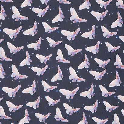Autumn Moth - Black Yardage