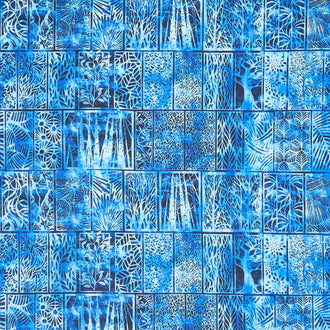 Halcyon II - Woodblock Blue Yardage
