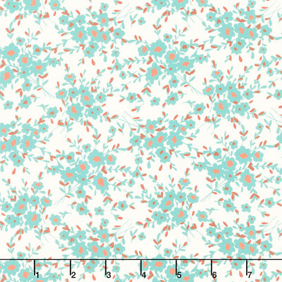 Spirited - Calico Days Aqua Yardage