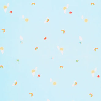 Cuddly Countryside - Rainbows Blue Yardage