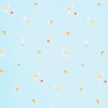 Cuddly Countryside - Rainbows Blue Yardage