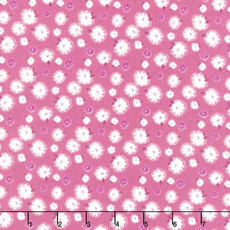 Adel in Summer - Zinnias Purple Yardage