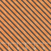 The Boo Crew - Stripes Orange Yardage Primary Image
