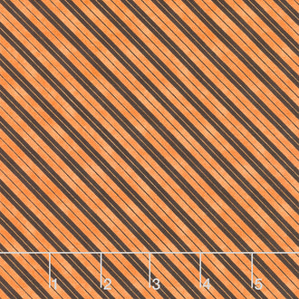 The Boo Crew - Stripes Orange Yardage