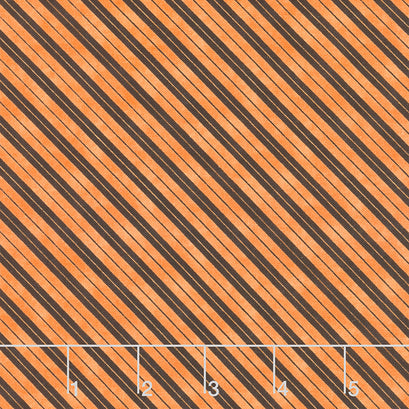 The Boo Crew - Stripes Orange Yardage