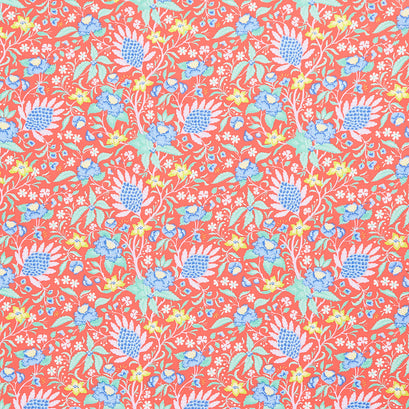 Bloomsville - Flowertangle Persimmon Yardage