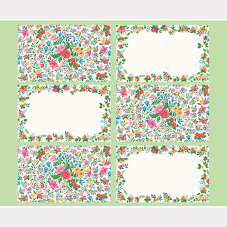 Monthly Placemat Panels - August Floral Multi Placemat Panel