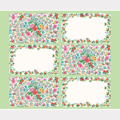 Monthly Placemat Panels - August Floral Multi Placemat Panel