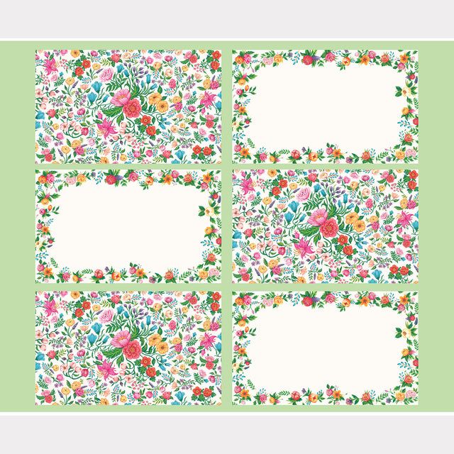 Monthly Placemat Panels - August Floral Multi Placemat Panel Primary Image