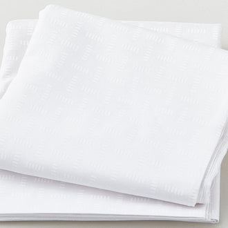 Morning Mist VIII - White on White Spaced Bars 3 Yard Cut