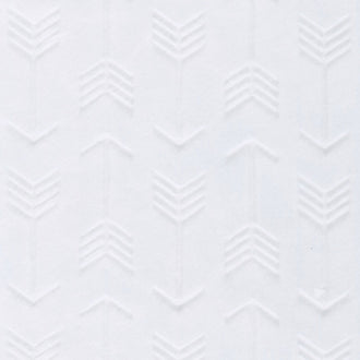 Cuddle® Embossed Arrow - Snow White 60" Minky Yardage