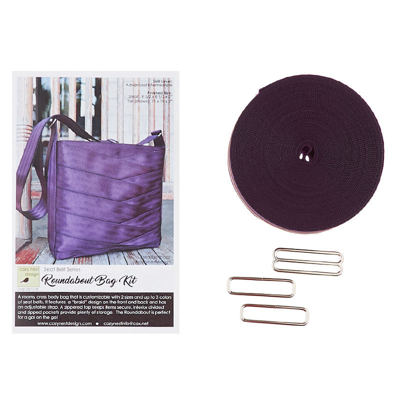 Roundabout Bag Seat Belt Kit - Tall Purple Alternative View #2