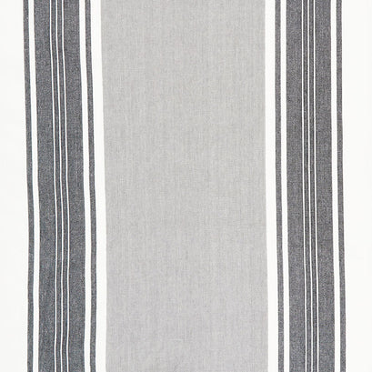 Easy Living Toweling - Wide Stripe Silver Black 18" Wide Toweling Yardage