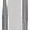 Easy Living Toweling - Wide Stripe Silver Black 18" Wide Yardage