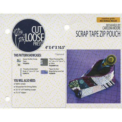Scrap Tape Zip Pouch Pattern