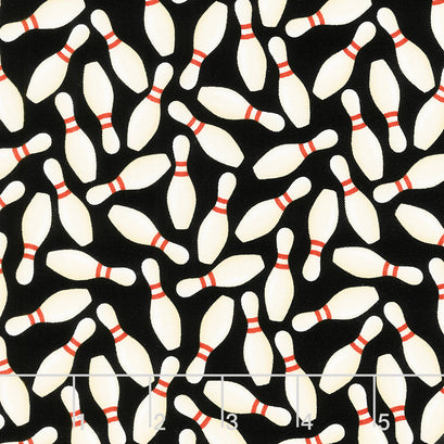 Rock 'N Bowl - Tossed Bowling Pins Black Yardage