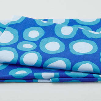 Kaffe Fassett Collective - February 2023 Fish Lips Blue 2 Yard Cut
