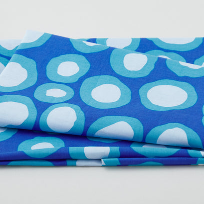 Kaffe Fassett Collective - February 2023 Fish Lips Blue 2 Yard Cut